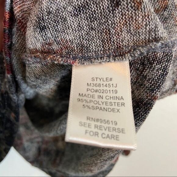 John Paul Richard Shirt Slouchy Top Womens Multicolor Cowl Neck Oversized Size M - Picture 4 of 11